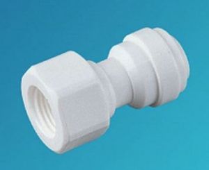 Гейзер Фиттинг прямой 1/4-1/4 трубка-вну резьба FA0404