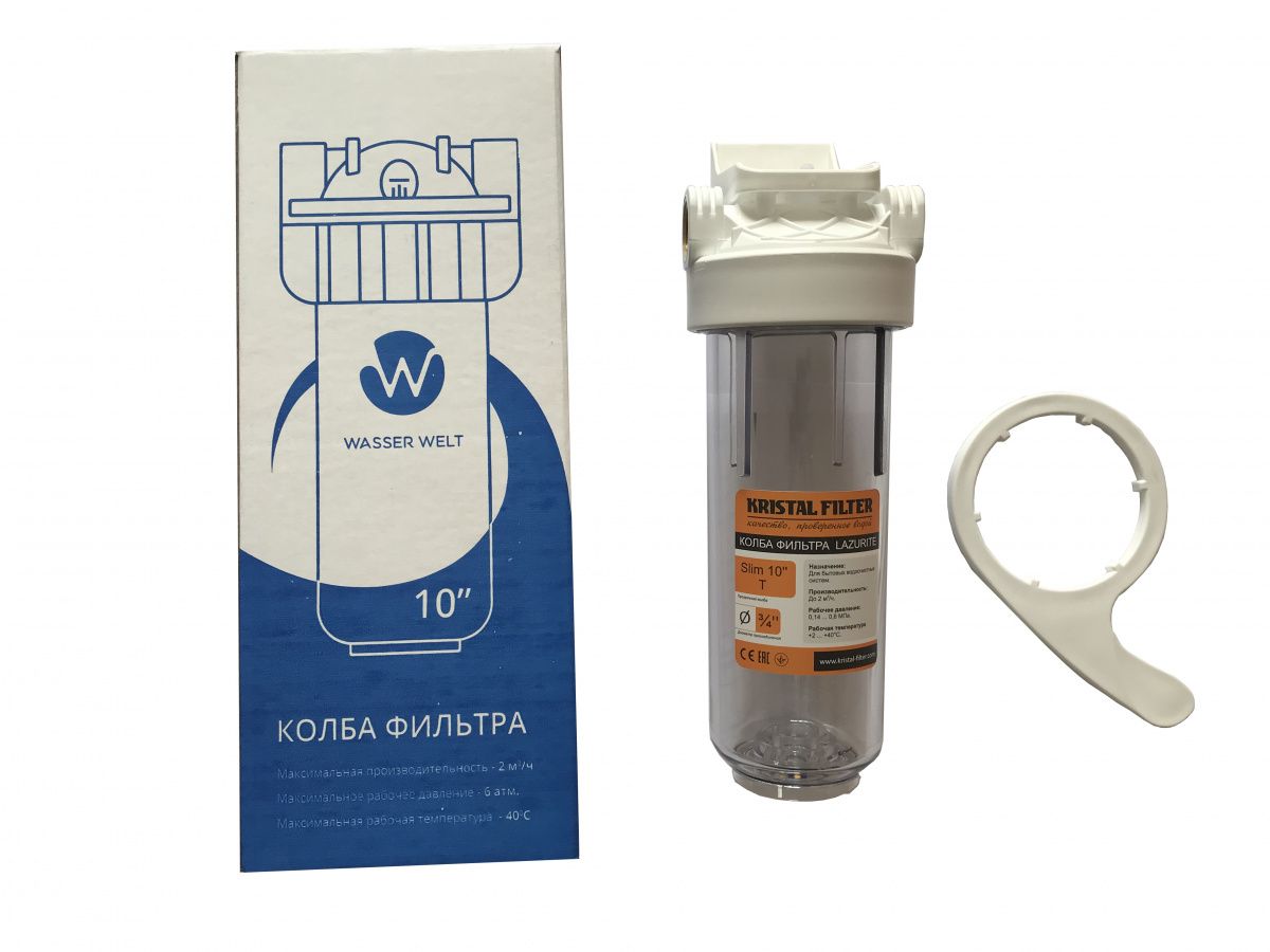 Wasser Welt Корпус фильтра 10SL 3/4" прозрачный