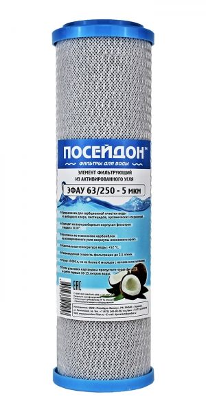 ПОСЕЙДОН ЭФАУ 63/250 (10 SL, прессованный уголь)