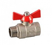 M*FB 1/2" кран шаровой вн./нар. тип ручки: бабочка