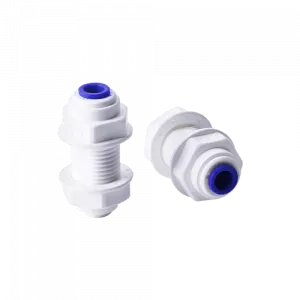 Барьер Фитинг выходной 1/4"-1/4"QF синий