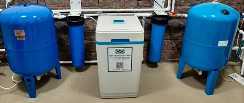 Компактная система очистки воды для частного дома в п. Нагаево