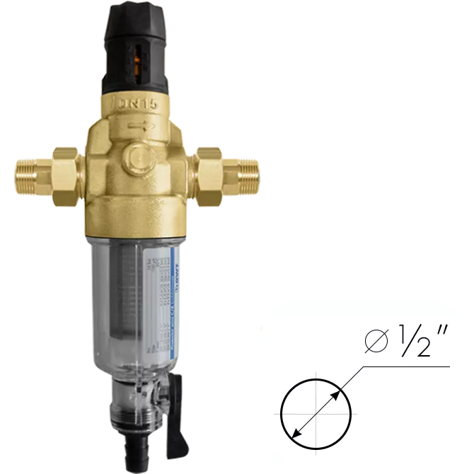 BWT Protector Mini HWS Х/в 1/2" c редуктором прямая промывка