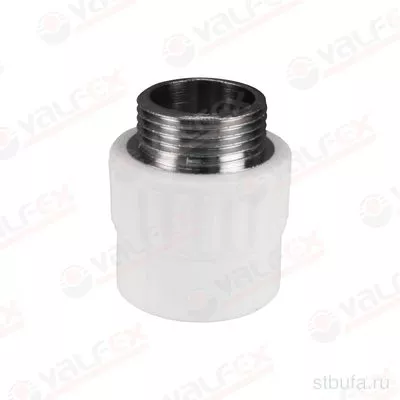 ППРС (полипропилен) Муфта комб. н/р D25*3/4, Valfex (25/100)